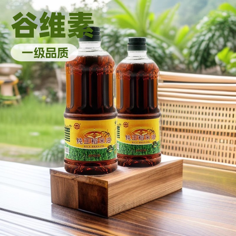 厂家批发稻米油食用油750ml月都寿坊亚麻籽油家用植物调和油礼品