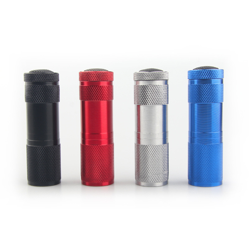 UV Banknote Inspection Cosmetics Fluorescent Agent Flashlight 395 Nine Lamp LED Purple Lamp UV Curing Nail Art Flashlight