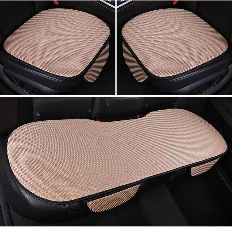 Car seat cushion summer car ice silk seat cushion three-piece car cool cushion ventilated and breathable car ice cushion universal