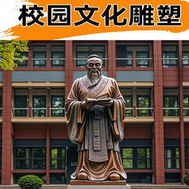 玻璃钢校园文化雕塑铸铜仿铜历史名人像公园广场展览大型落地摆件