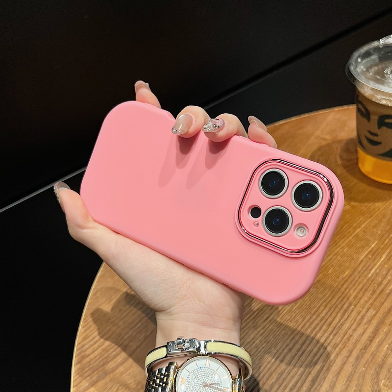 小胖妹纯色手机壳适用iphone苹果17精孔马卡龙保护套肤感防摔全包|undefined