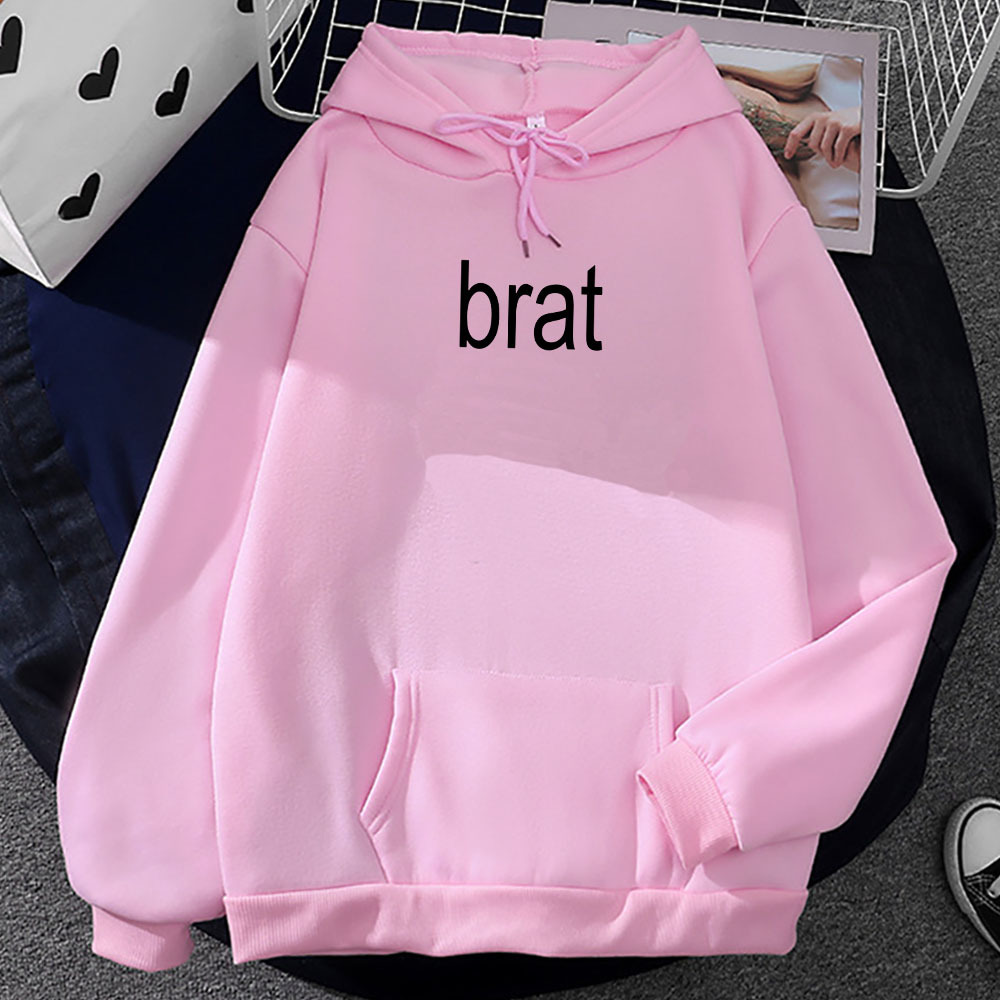 2024 Album Brat Graphic Printing Sudaderas Charli XCX Singer