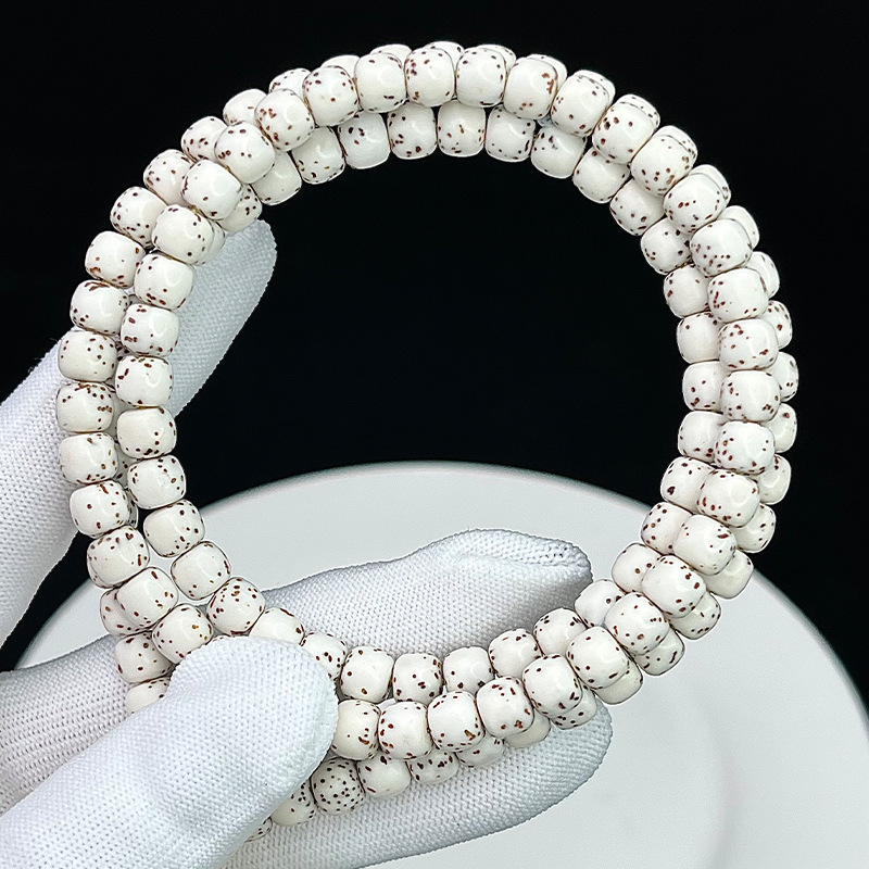 Hainan Large White Star-Moon Bodhi Seed Bracelet with 108 Beads, A-Grade Star-Moon Bodhi Plain Beads, Collectible Buddhist Beads, Factory Wholesale Hainan Large White Star-Moon Bodhi Seed Bracelet with 108 Beads, A-Grade Star-Moon Bodhi Plain Beads, Collectible Buddhist Beads, Factory Wholesale