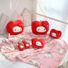 卡通抱枕毯午睡毯加厚毛毯汽车护颈枕车枕车载护肩带安全带保护套