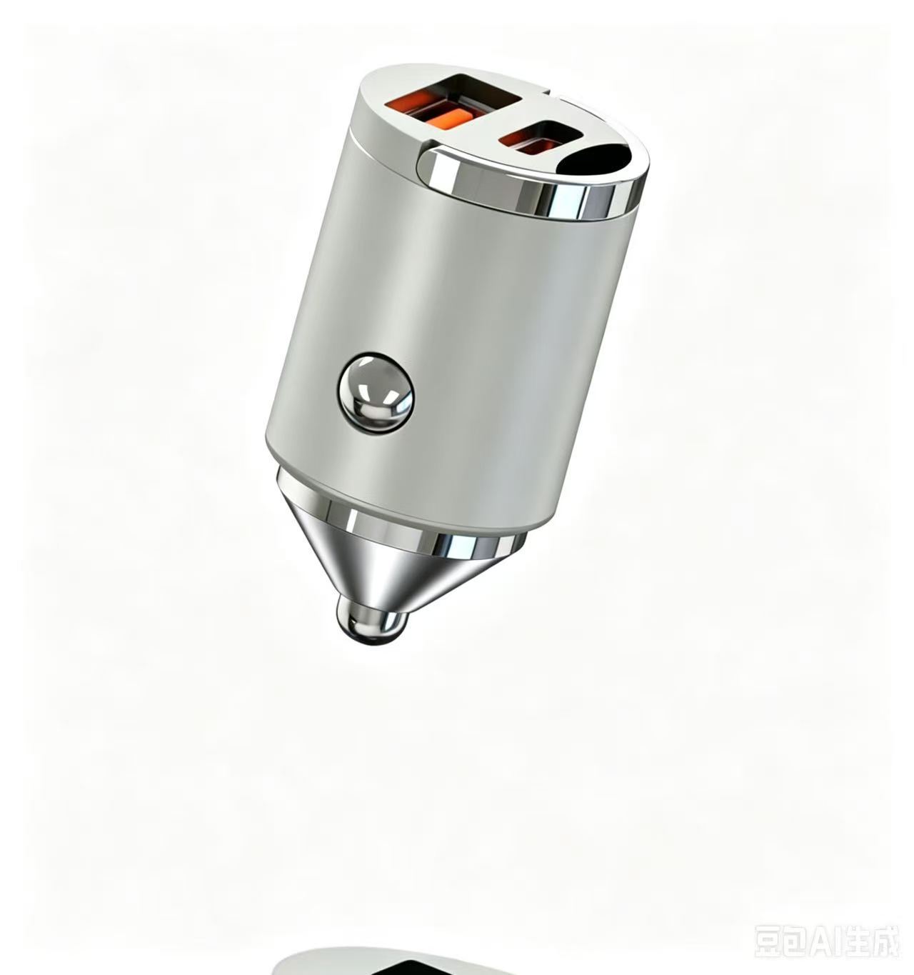 200W Hidden Car Charger with Mini Pull Ring, Multi-color Options, QC3.0+PD30W Dual Fast Charging
