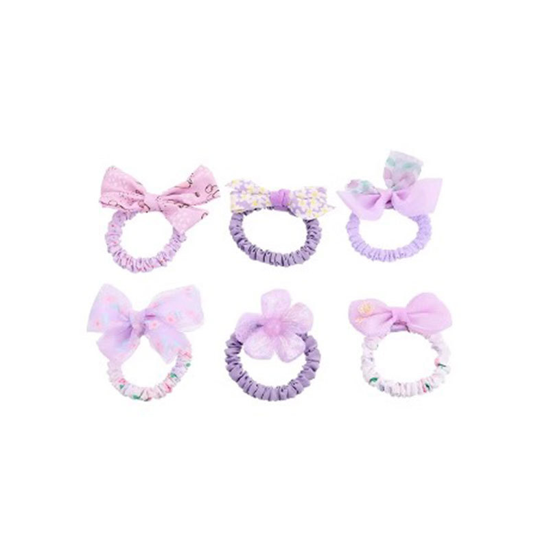 Dolce arco de cabello para niños lindas flores cuerda de cabello para niñas no lastimar cabello elástico duradero adornos de cabello de cabello