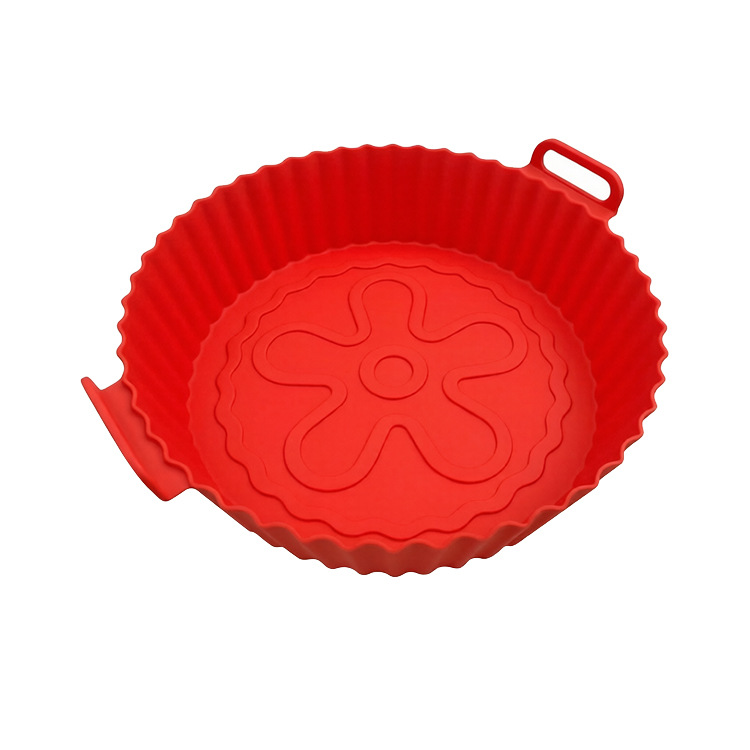 Amazon explosivo aire frito plato de horneado de silicio grado alimenticio resistente a altas temperaturas almohadilla de horneado de aire doméstico