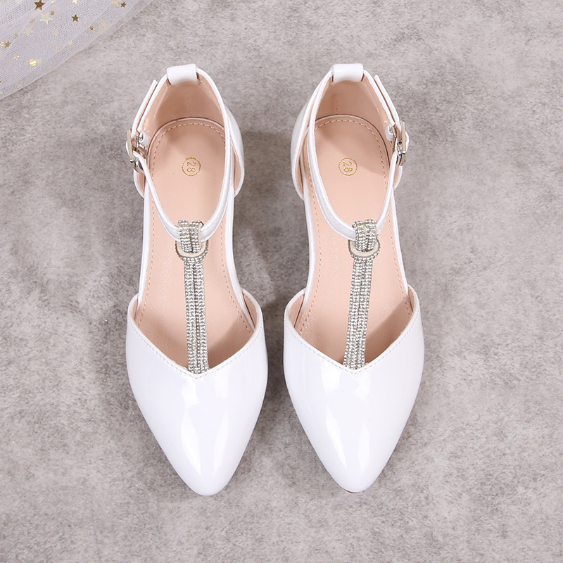 2026 New In-Stock French-Style Sandals with Transparent Straps and Crystal Block Heels, Fashionable Sandals for Female Students