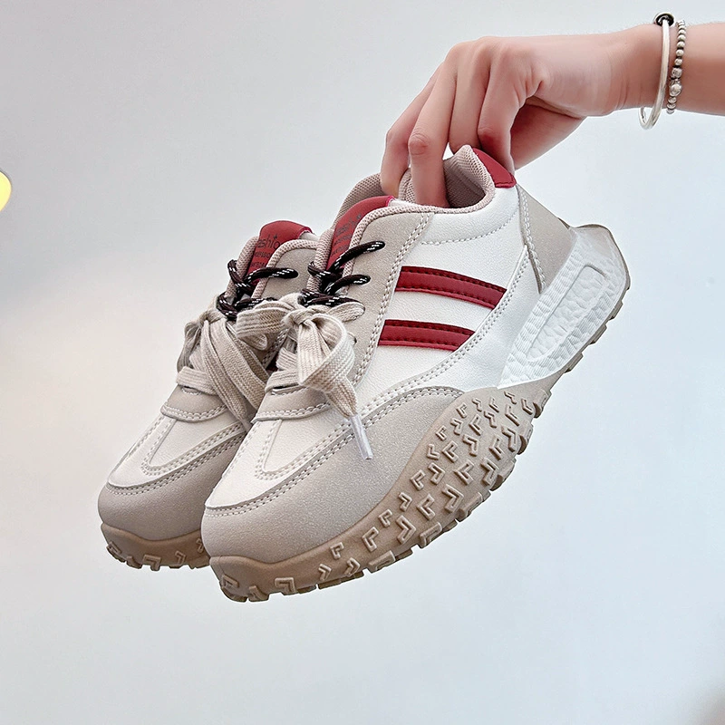 Обувь в стиле dad shoes в корейском стиле для женщин 2025 весна студенческие спортивные кроссовки с толстой подошвой для повышения роста женские WS905