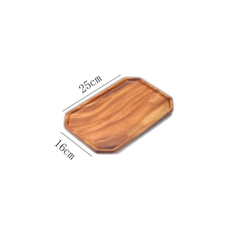Деревянная доска-ореховый круглый Snack Tray размером 16.5x13.5x2 см, 0.15 кг, современная гостиная хранение блюдо