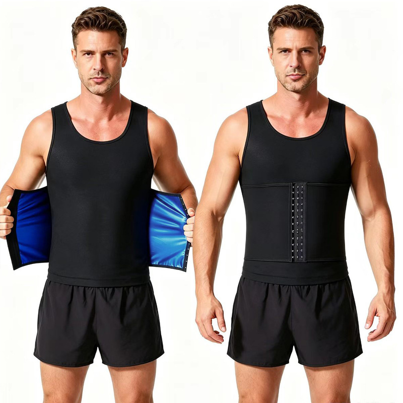 Men's Shaping Compression Adjustable Corset Shapewear Waist Trainer Abdominal Control Buttoned Vest Men's Shaping Compression Adjustable Corset Shapewear Waist Trainer Abdominal Control Buttoned Vest