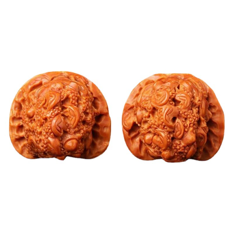 Бутик парные дикие головы льва грецкий орех ручной работы Erlong Play жемчужные деньги ювелирные изделия в оболочке грецкий орех