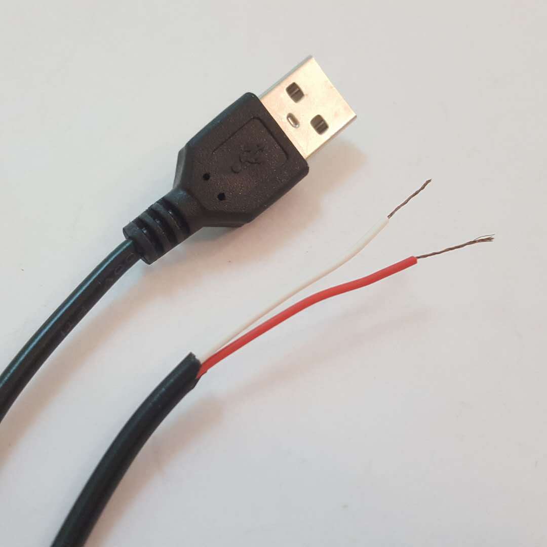 2芯弹簧线 电话线 螺旋弹簧线 PU卷线 全铜曲线 usb适配器电源线