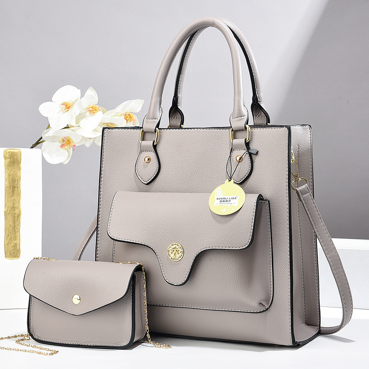 Borsa a spalla da donna con texture stile coreano elegante_voghion.com