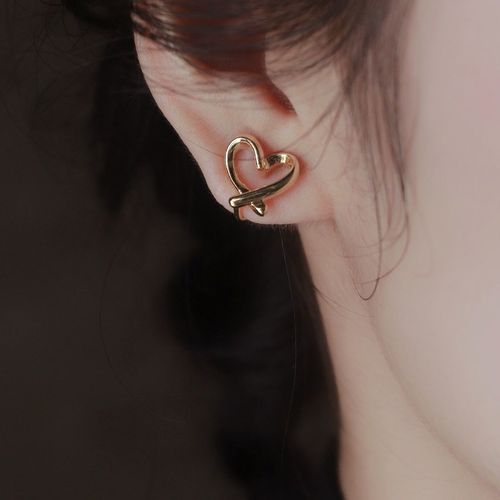 Daily Commute Mosquito Coil Plate Earrings for Women Without Piercing, Simple and Elegant Small Heart Style Earrings, Decorative Ear Accessories