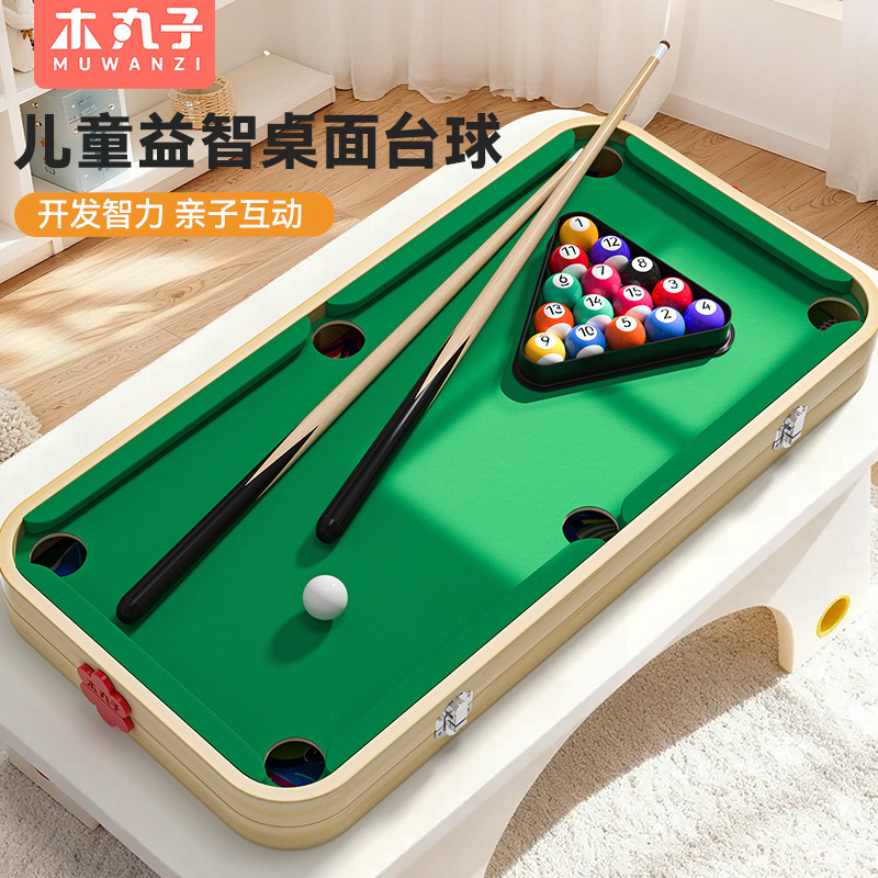 Billiard Table for Home Use, Large and Small Sizes for Children and Adults, Mini Foldable Indoor Family Small Pool Table, Board Games