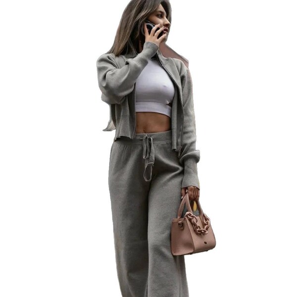 Brand fashionable long-sleeve with zipper