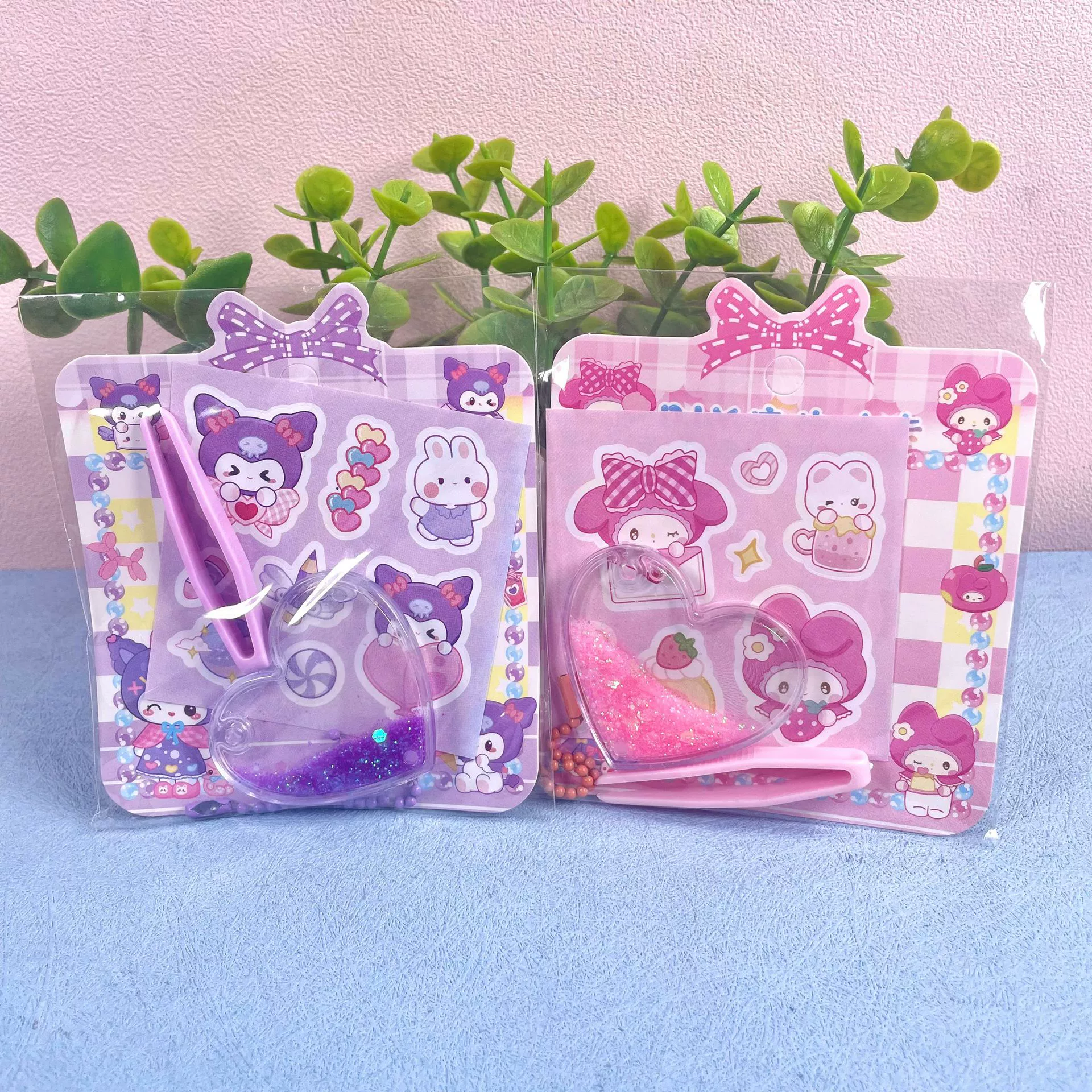 Набор наклеек Quicksand Guka Brick DIY с подвесками Sanrio Guka, дневник для девочек, детский подарок на день рождения.