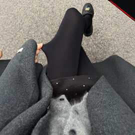 天鹅绒显瘦显腿长打底裤薄款丝绒压力袜美腿复古防勾丝耐穿连袜裤