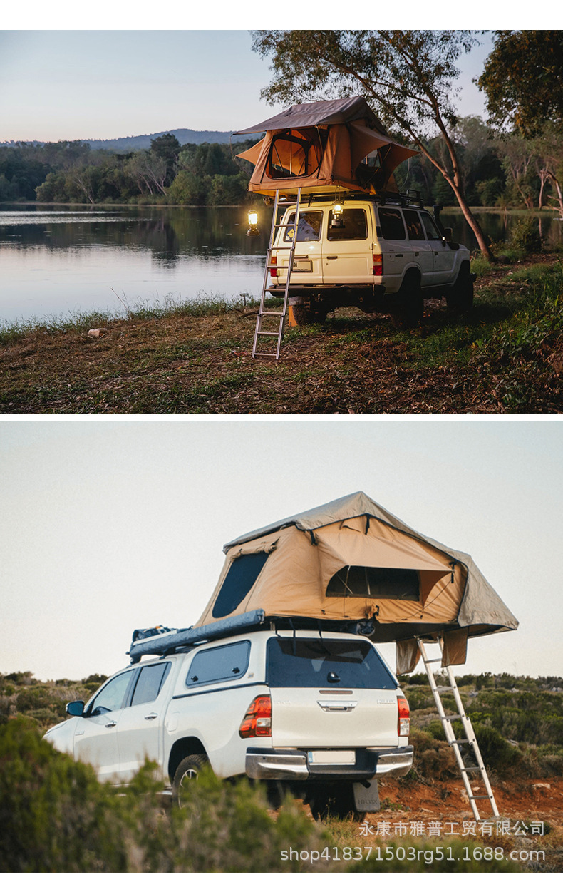 Car Tent, Automatic Soft-Top Roof Tent, Quick-Opening, Self-Driving Tour, Rainproof, Cold-Proof, Outdoor Camping