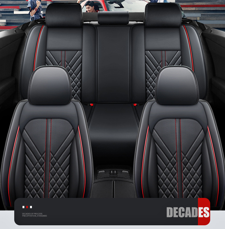 25 New Car Cushion Four Seasons General Napapi Fully Surrounded Full Leather Five-seat Cushion Seat Cover Amazon Wholesale