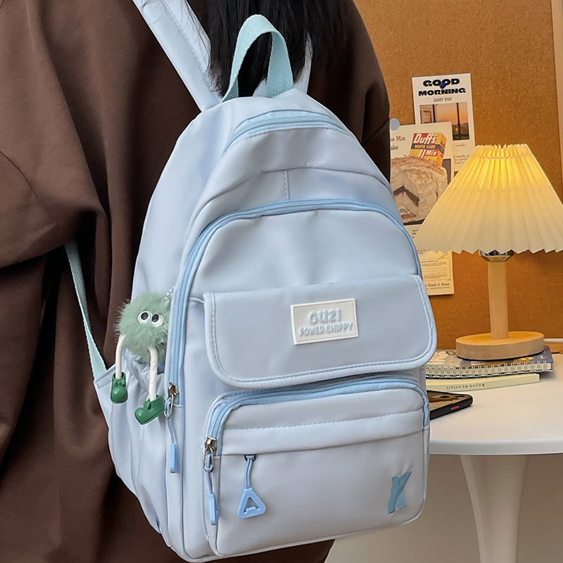 2024 nueva gran capacidad multicapa portable mochila versátil para estudiantes de secundaria secundaria en mochila de estilo universitario