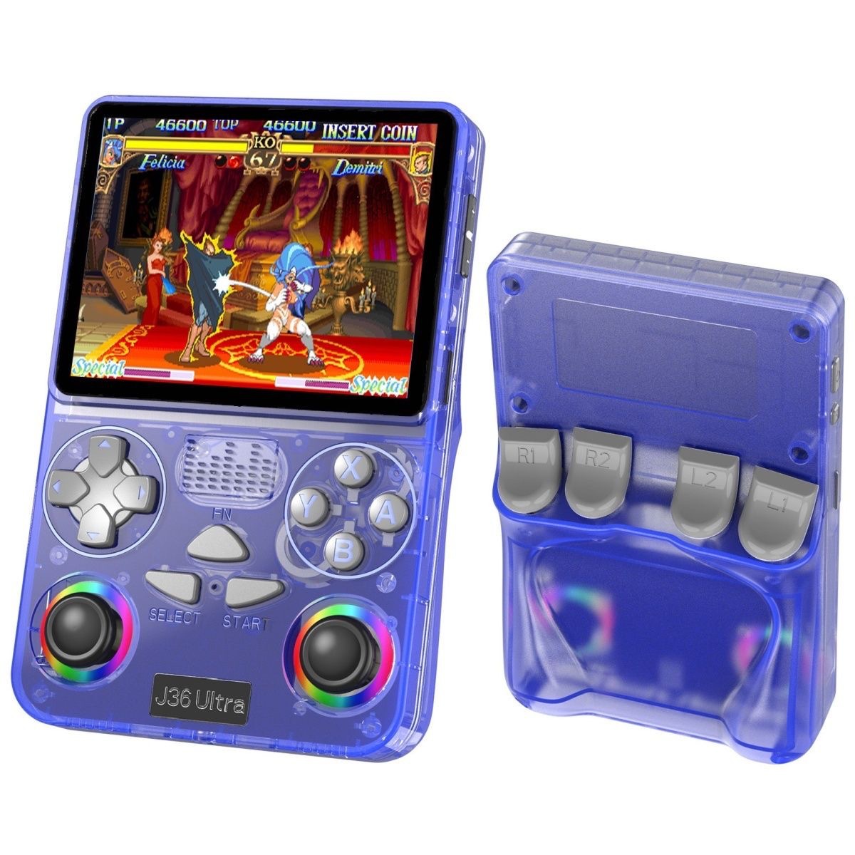 Transfronterizo R36S de código abierto PSP consola de juegos arkos sistema de almacenamiento 1GB juego portado RK3326