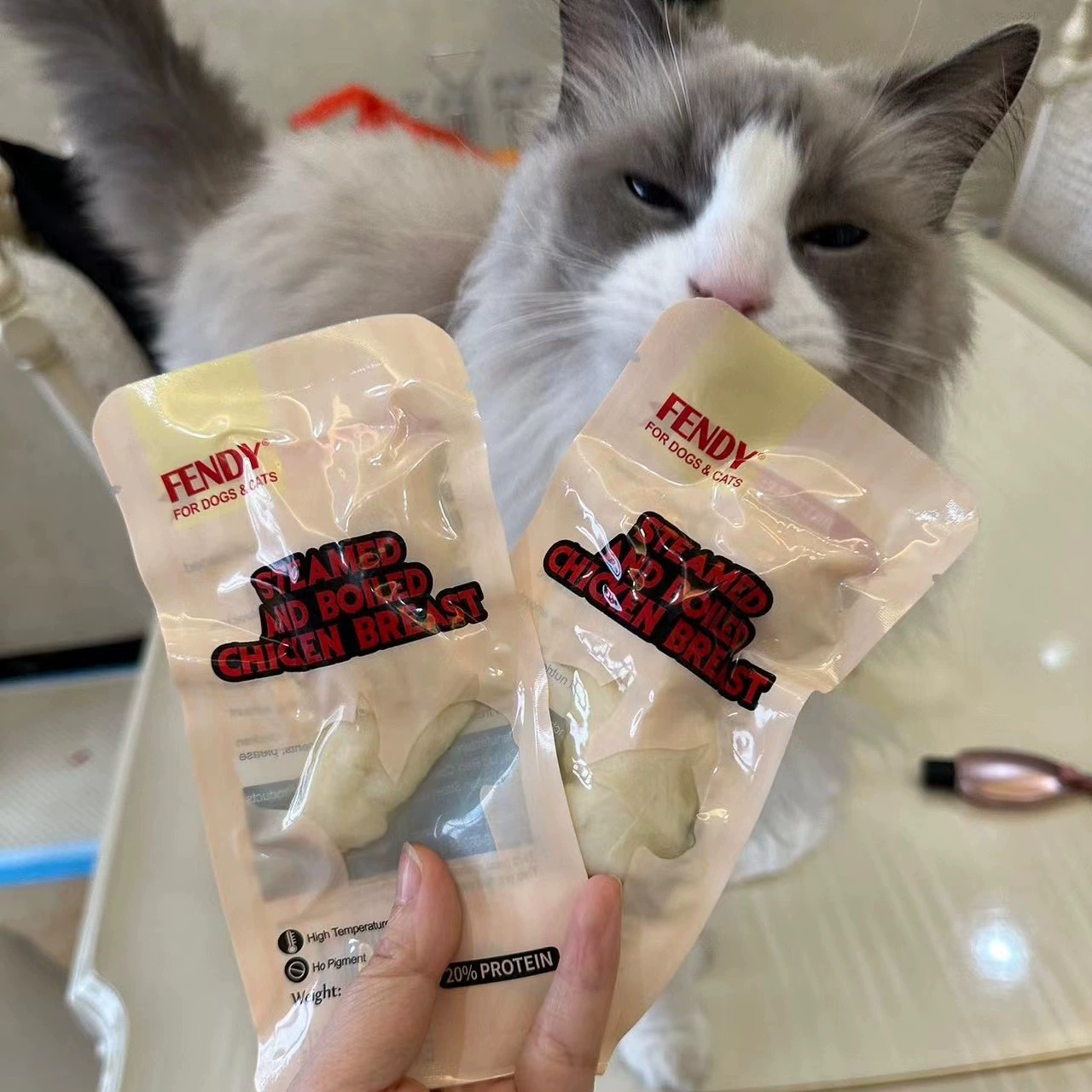 Внешняя торговля хвост одиночный паровой куриная грудка для собак кошек закуски отварная куриная грудка для домашних животных свежие МЯСНЫЕ ЗАКУСКИ 40 г