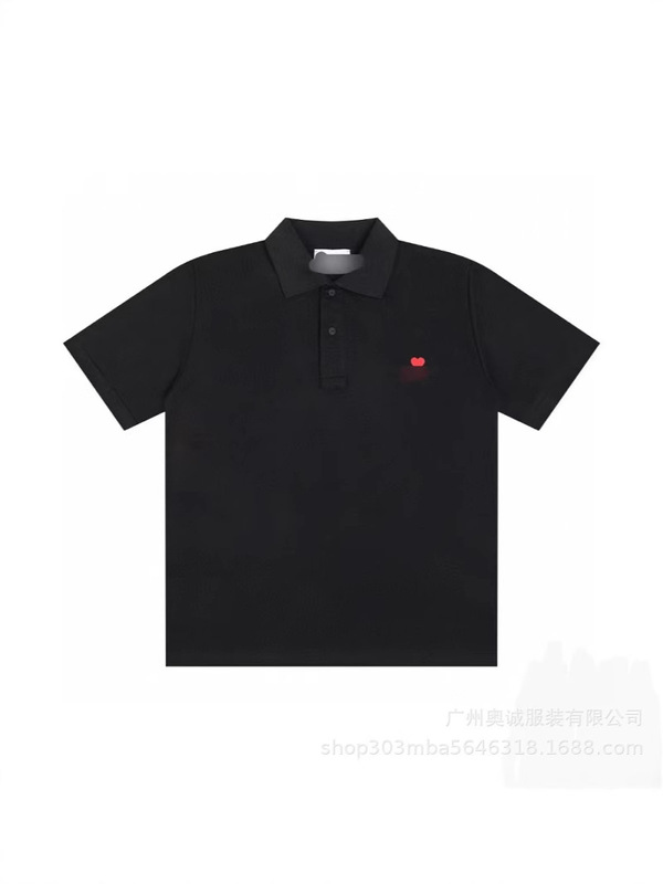 クロスボーダー 25ss ami POLO 小さな刺繍半袖カップルラウンドネックルーズスポーツカジュアル Tシャツ男性と女性用|undefined