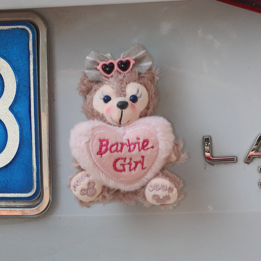 Cute Bear Car Colgante trasero Decoración trasera maletero Muñeco Decoración exterior del coche Decoración del coche Mujer
