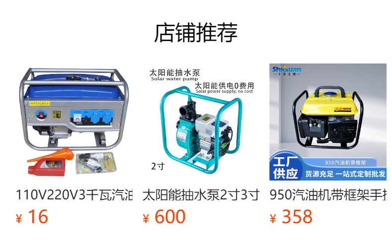 Portable American Standard European Standard Australian Standard Small Gasoline Generator Outdoor Travel Camping Style Special Powerful Power 650W