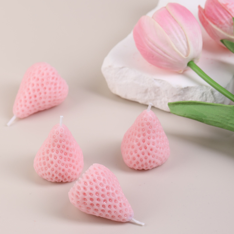 Velas de bananas, props de disparo de fresa, velas de baja temperatura, DIY, adornos, adornos creativos, perfume al por mayor.