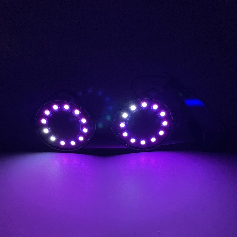 LED-спиральные светящиеся очки, мигающие очки для клуба, танцпола и сцены, реквизит для вечеринки, разноцветные очки в подарок