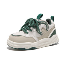 七波辉2025年秋季新款百搭时尚休闲鞋低帮厚底休闲鞋子