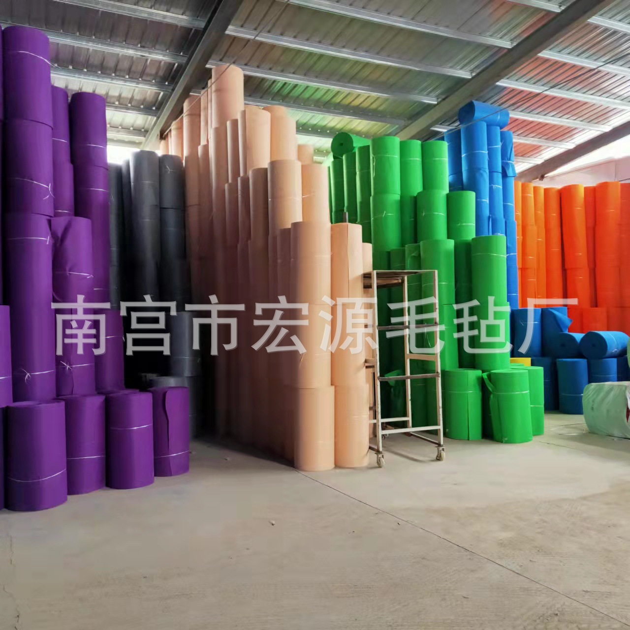 厂家供应彩色背景墙展示板装饰隔音无纺布1mm至5mm墙面吸音羊毛毡