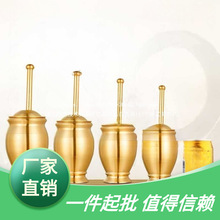 纯铜捣药罐杵子药盅擂钵臼缸研钵臼黄铜盅捣碎捣蒜泥器研磨器其他