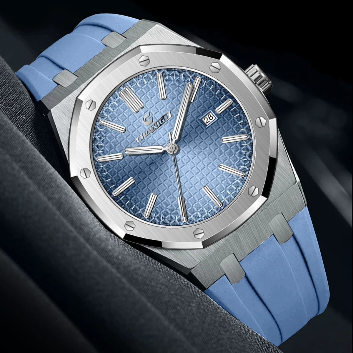 Часы CHAXIGO серии кварцевые золотые классические мужские водонепроницаемые часы мужские часы производитель дропшиппинг.