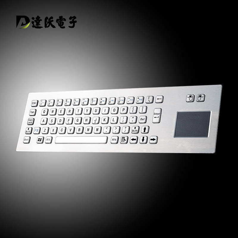 达沃D-8608嵌入式工业不锈钢金属触摸板键盘 应用自动化控制设备