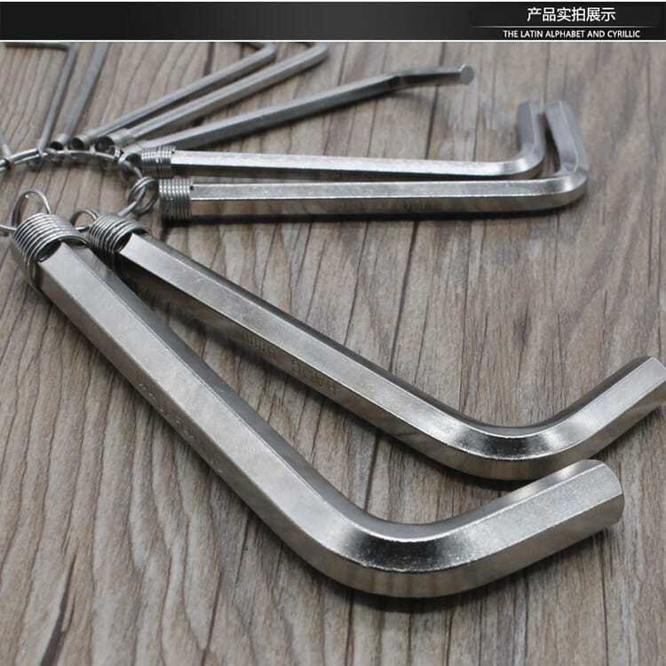 Coche eléctrico de la motocicleta llave hexagonal L-tipo llave 1,5-10MM herramienta de reparación traje de varilla hexagonal