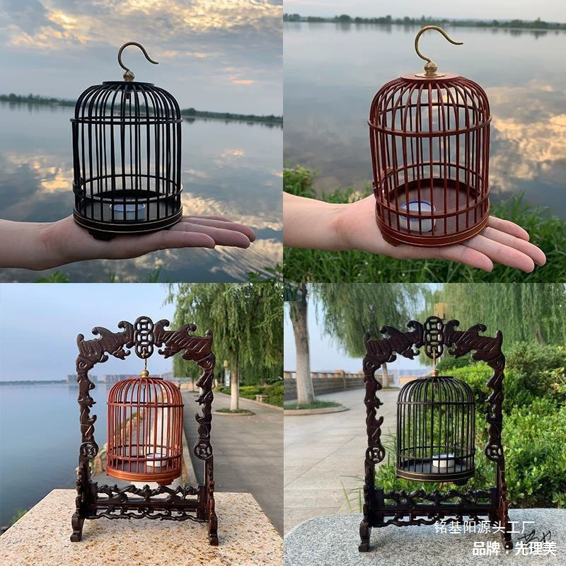 L бамбуковая цикада, бамбуковый крикет, полая зашифрованная домашняя подвесная стойка, крикет, старомодная клетка для рептилий, стрекоза