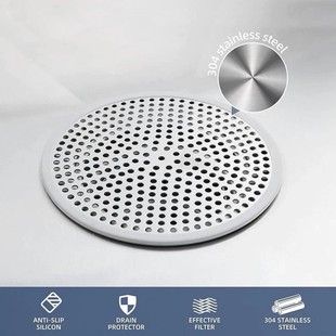 Bathroom Bathroom Anti-Clogging Filter 304 Stainless Steel Floor Drain Cover Hair Collector Sink Filter