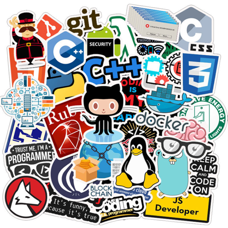 50 pieces fresh simple program stickers laptop notebook mobile phone shell decoration waterproof diy stickers 50 pieces fresh simple program stickers laptop notebook mobile phone shell decoration waterproof diy stickers