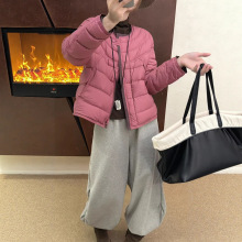 2025年新款韩版圆领90白鸭绒轻薄羽绒服女冬季时尚减龄保暖短外套