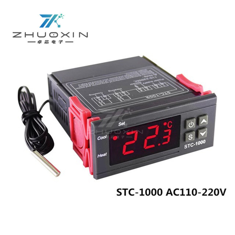 Temperature controller stc-1000 aquarium hatching seafood machine electronic digital microcomputer temperature controller switch Temperature controller stc-1000 aquarium hatching seafood machine electronic digital microcomputer temperature controller switch