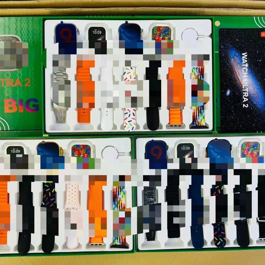 i50/i60SUIT suit Watch9 + ultra2 dual head 2.3 screen Bluetooth Smart Watch 7 pairs of strap