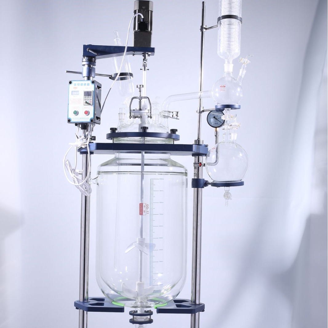 予华仪器双层玻璃反应釜全透明设计，反应过程一目了然