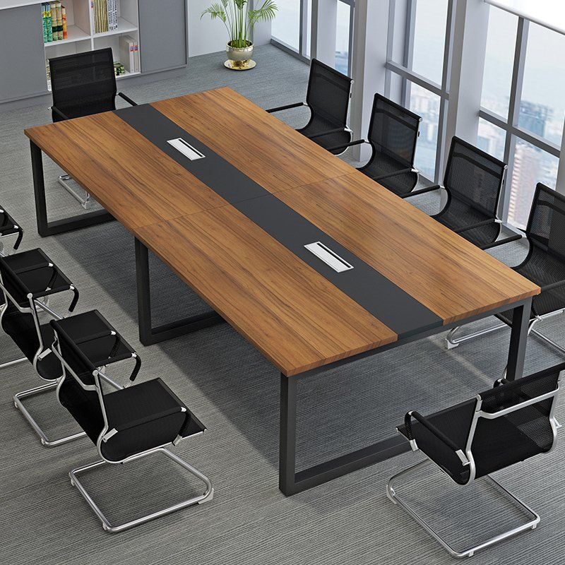 Conference Table, Long Table, Modern Minimalist Meeting Room Table and Chairs, Rectangular Computer Table, Long Table, Work Table, Office Desk