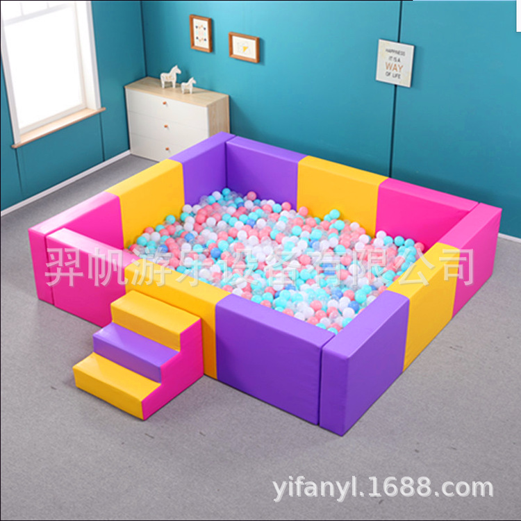 children Basin software indoor Parenting Early education Soft roll Anti collision enclosure Ocean Ball pool Basin kindergarten Playground