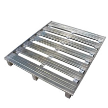 叉车金属托盘钢制镀锌物流托盘铁栈板直角半铺卡板工业重型铁托盘