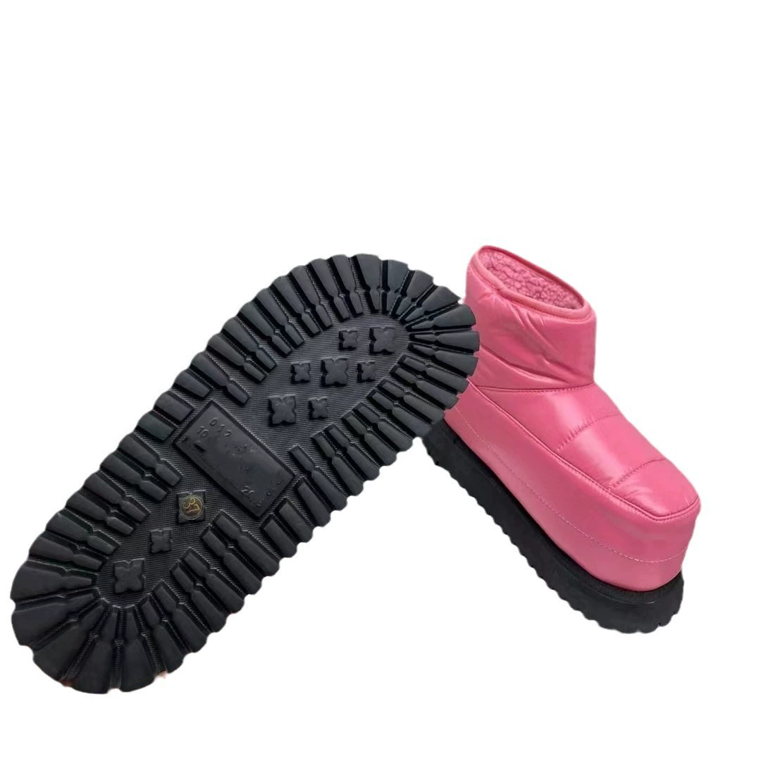 High keep warm winter low boots platform, shoes with down, 2023